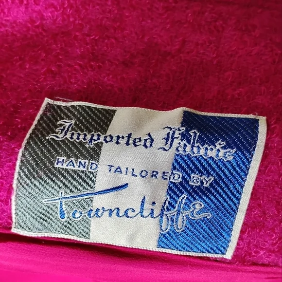 Towncliffe Vintage Hand Tailored Pink Blazer Union Made - Picture 7 of 9